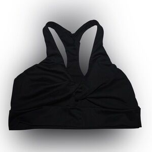 Victoria’s Secret Black Twist Front Sports Bra Size Large